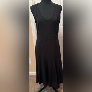 T Tahari Asymmetrical Black Dress
